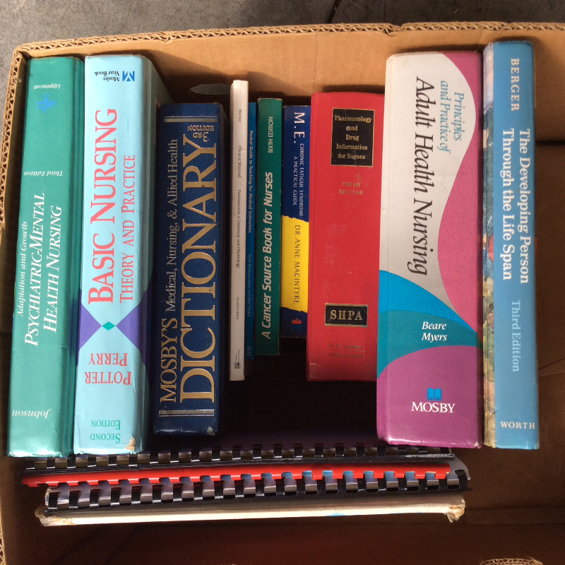 Box of nursing books | Freestuff