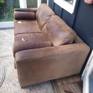 Leather 3 seater 