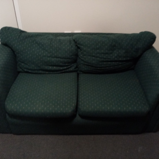 2 seater sofa/green