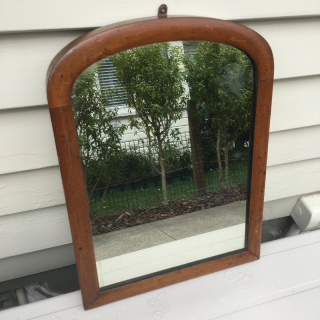 Vintage wooden surround mirror 
