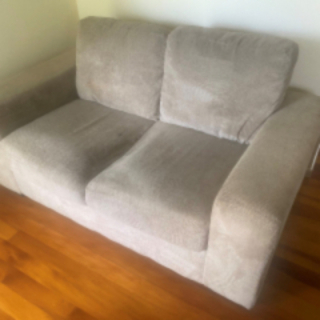 Two seater couch Beige