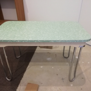 Green Dining formica table