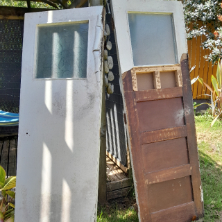 Doors with glass window