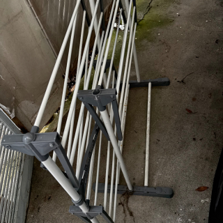 Clothes airer- lots racks attached 
