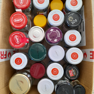 Glass jars - various sizes as sh