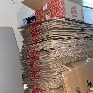 Cardboard boxes 