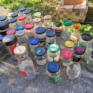 glass jars