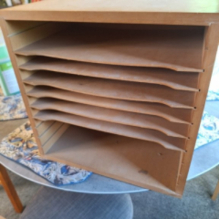 Wooden filing box