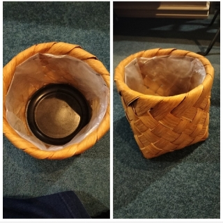 1x Light basket plant pot
