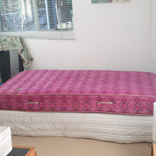 Single bed - mattress and base with base cover