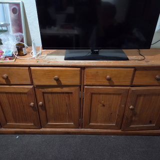 Tv table (drawers + cupboard)