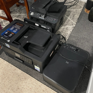 Multiple multifunctional printers scanners 