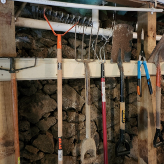 Assorted gardening tools