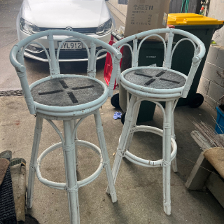 Cool cane bar stools