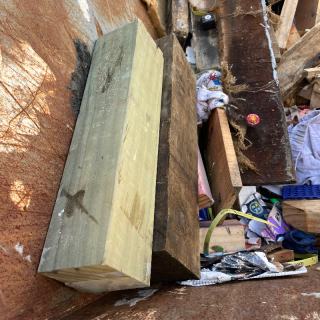 Timber posts - short lengths 3-400mm