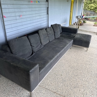 black couch 