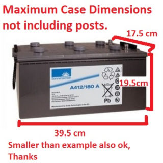 Battery 12Volt - needed.