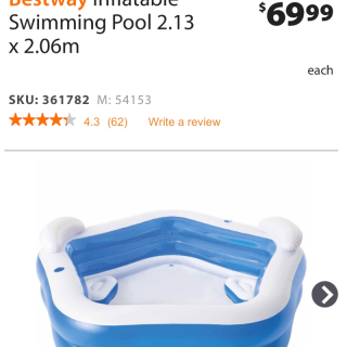 Bestway inflatable pool 